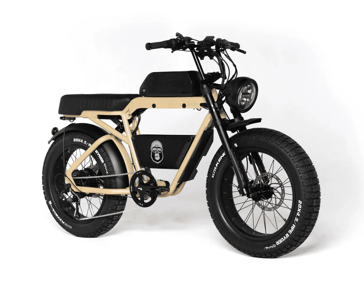 Bicicletă electrică APE RYDER BONOBO SAND – motor 250W, autonomie 70 km, viteză 25 km/h Bicicletă electrică APE RYDER BONOBO SAND cu motor 250W, viteză maximă 25 km/h și autonomie până la 70 km – e-bike urbană modernă, eco-friendly.