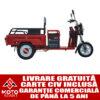 tricicleta electrica kuba ekopikap ultra, putere motor 650w, baterie 20 ah/72v, autonomie 40 50 km, fara permis, viteza 25 km/h, culoare rosu, carte rar inclusa