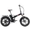 Bicicleta electrica RKS NERO-M BLACK, motor 250W, baterie 48V/13Ah, viteza 25 km/h, autonomie 50 km, adulti, roti 20", display LCD