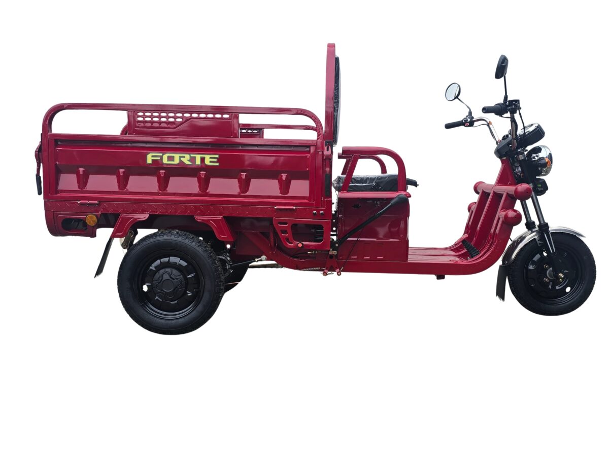 triciclu electric forte cargo 500 rosu, putere motor 1000 w, acumulator plumb acid 45ah triciclu electric forte cargo 500 rosu, putere motor 1000 w, acumulator plumb acid 45ah