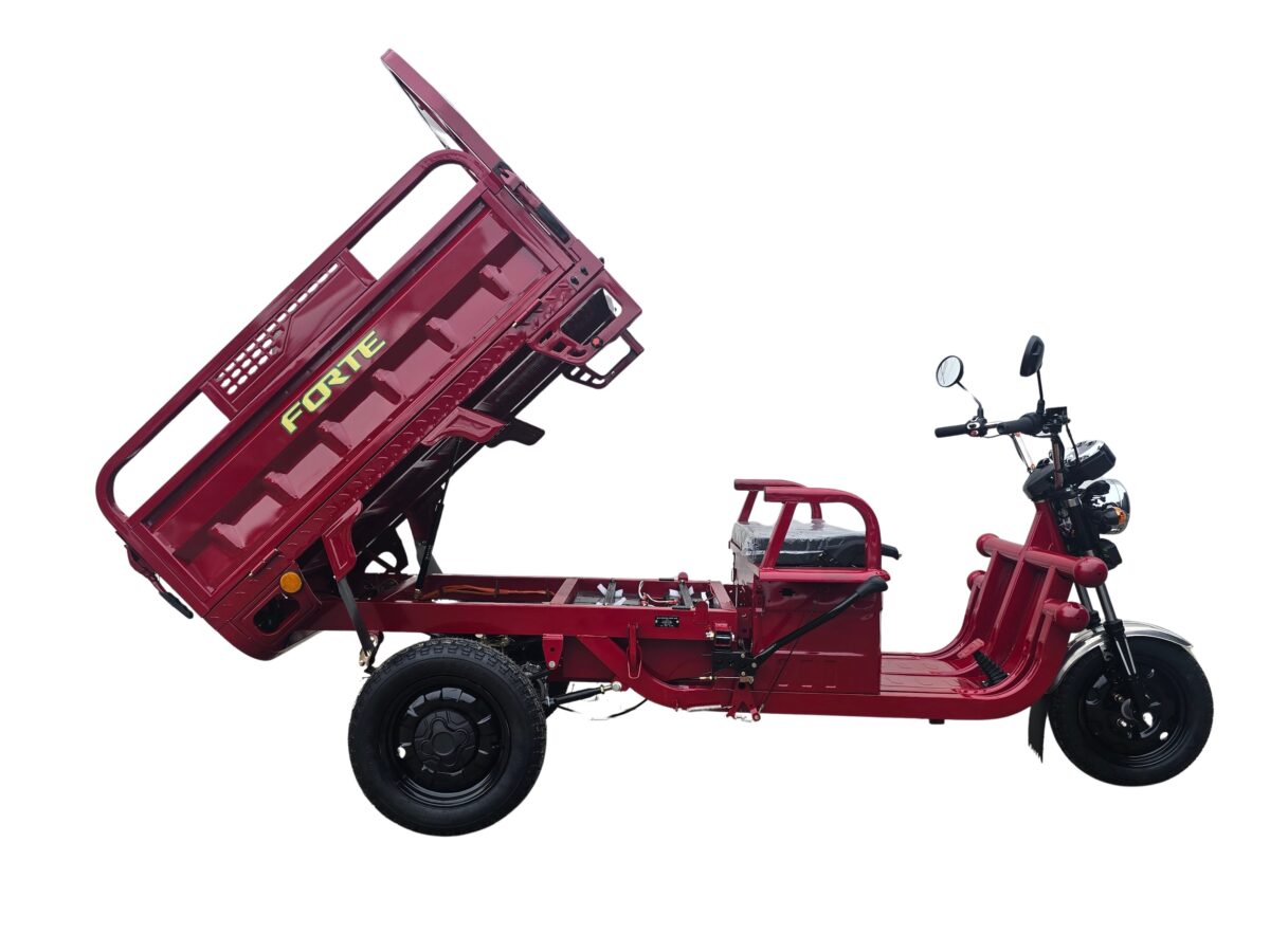 triciclu electric forte cargo 500 rosu, putere motor 1000 w, acumulator plumb acid 45ah triciclu electric forte cargo 500 rosu, putere motor 1000 w, acumulator plumb acid 45ah