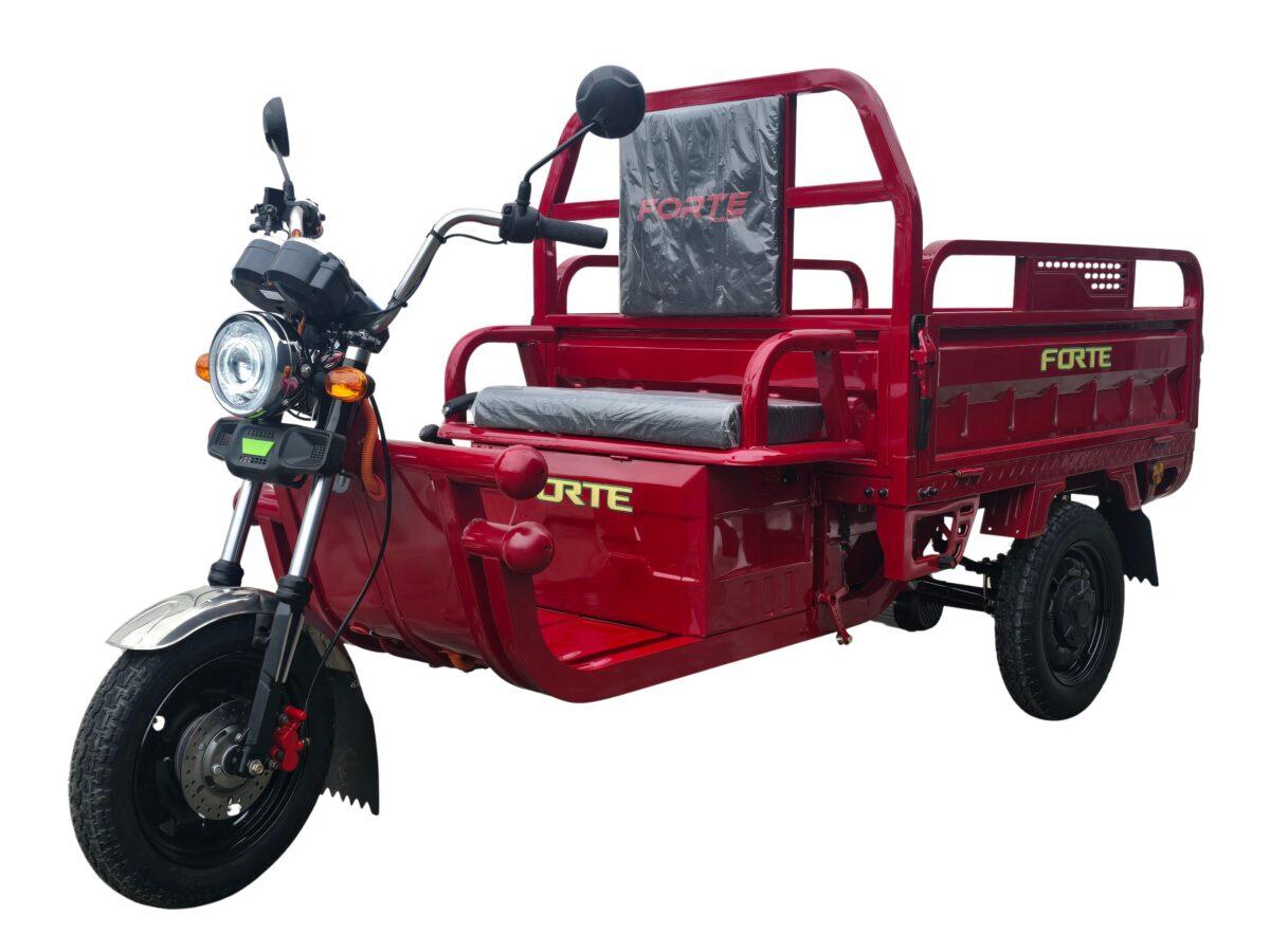 triciclu electric forte cargo 500 rosu, putere motor 1000 w, acumulator plumb acid 45ah triciclu electric forte cargo 500 rosu, putere motor 1000 w, acumulator plumb acid 45ah