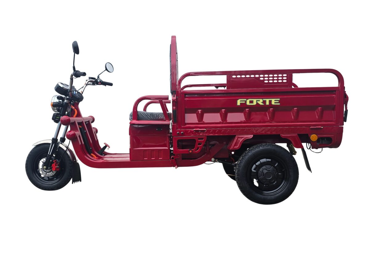 triciclu electric forte cargo 500 rosu, putere motor 1000 w, acumulator plumb acid 45ah triciclu electric forte cargo 500 rosu, putere motor 1000 w, acumulator plumb acid 45ah