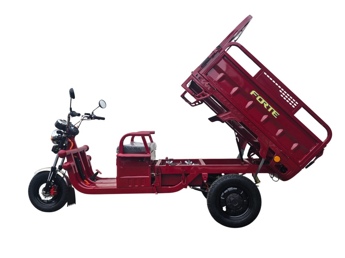 triciclu electric forte cargo 500 rosu, putere motor 1000 w, acumulator plumb acid 45ah triciclu electric forte cargo 500 rosu, putere motor 1000 w, acumulator plumb acid 45ah