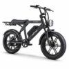 Bicicleta electrica APE RYDER COLOBUS BLACK, motor 250W, baterie 48V/10.4Ah, viteza 25 km/h, autonomie 60 km, adulti, roti 20", display LCD