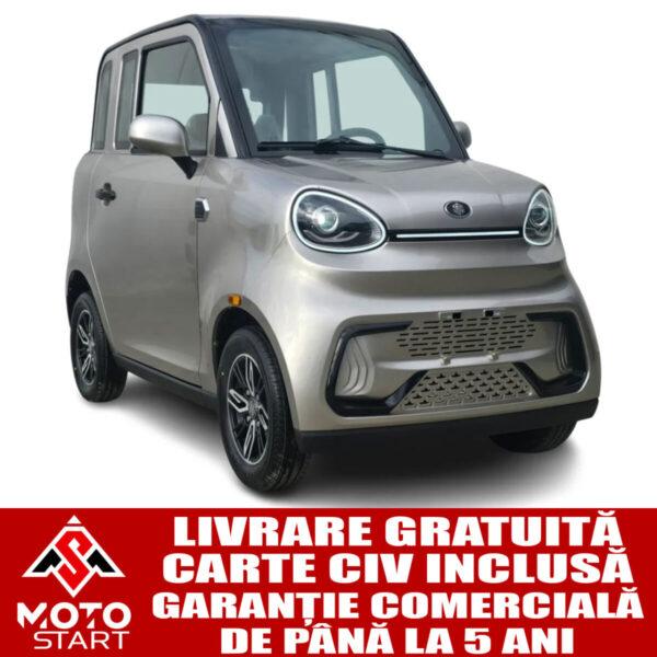 masina electrica (cvadriciclu electric l6e cp) nieve q en, fara permis, motor 3100w, acumulator 60v/100ah, viteză 25km/h,120 km autonomie, 2 locuri, gray