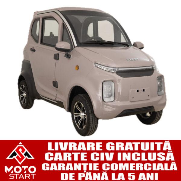 masina electrica (cvadriciclu electric l6e cp) nieve q en, fara permis, motor 3100w, acumulator 60v/100ah, viteză 25km/h,120 km autonomie, 2 locuri, gray