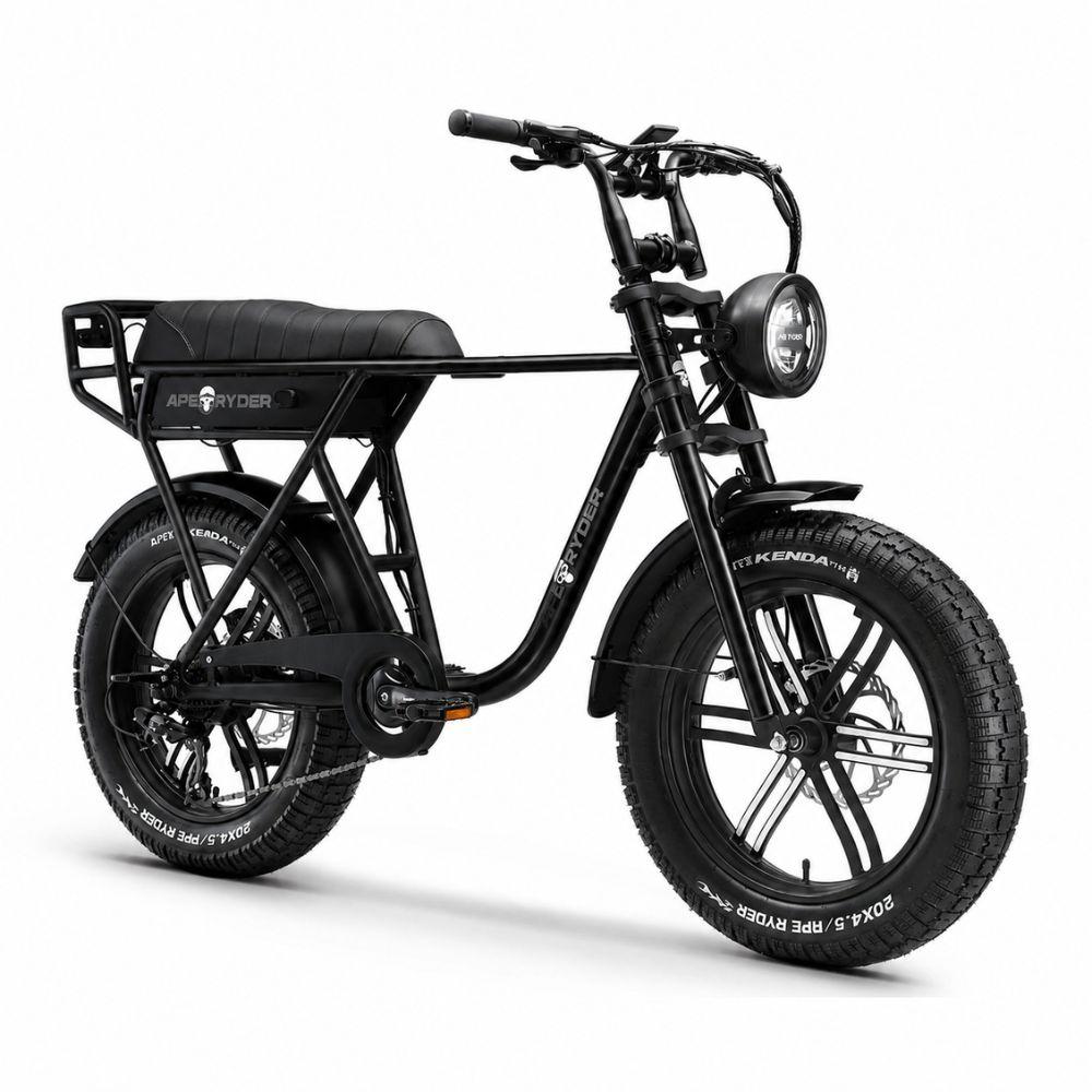 Bicicletă electrică APE RYDER A10 neagră cu motor 250W, baterie 36V 10Ah și anvelope Fat Bike 20 x 4.5 inch Bicicletă electrică APE RYDER A10 neagră cu motor 250W, baterie 36V 10Ah și anvelope Fat Bike 20 x 4.5 inch
