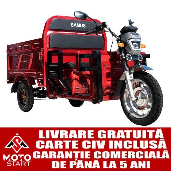 Triciclu electric cargo Samus Houston 25 roșu