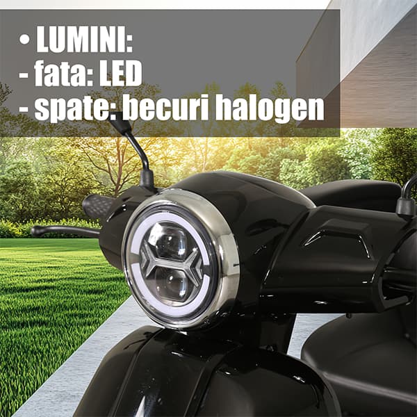 Sistem de iluminare LED triciclu electric Samus Arizona Black