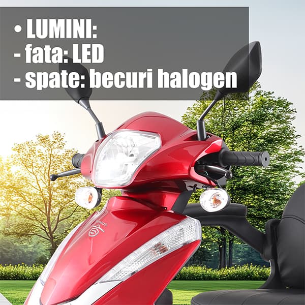 Sistem de iluminare LED triciclu electric Samus Dallas Red