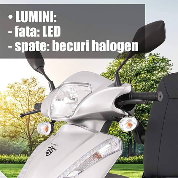 Sistem de iluminare LED triciclu electric Samus Dallas Silver