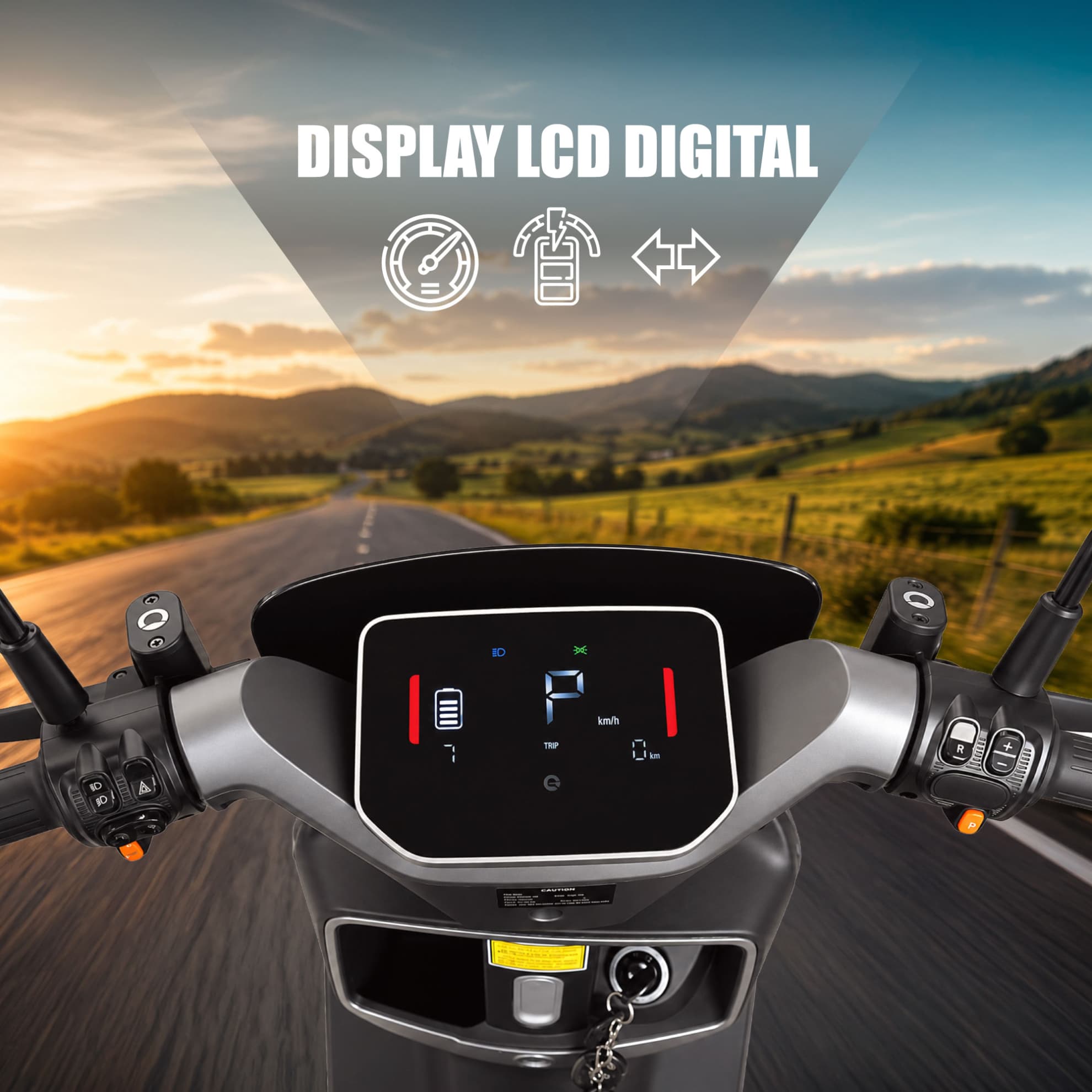 Afișaj digital bord scuter electric Samus Modena 45 Mov