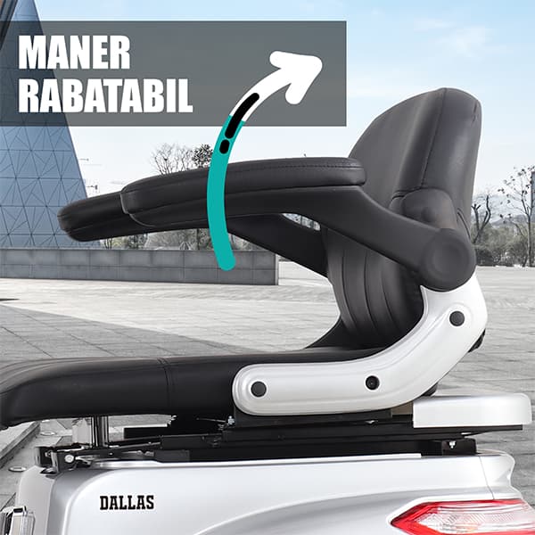 Mâner rabatabil pentru acces ușor triciclu Samus Dallas Silver