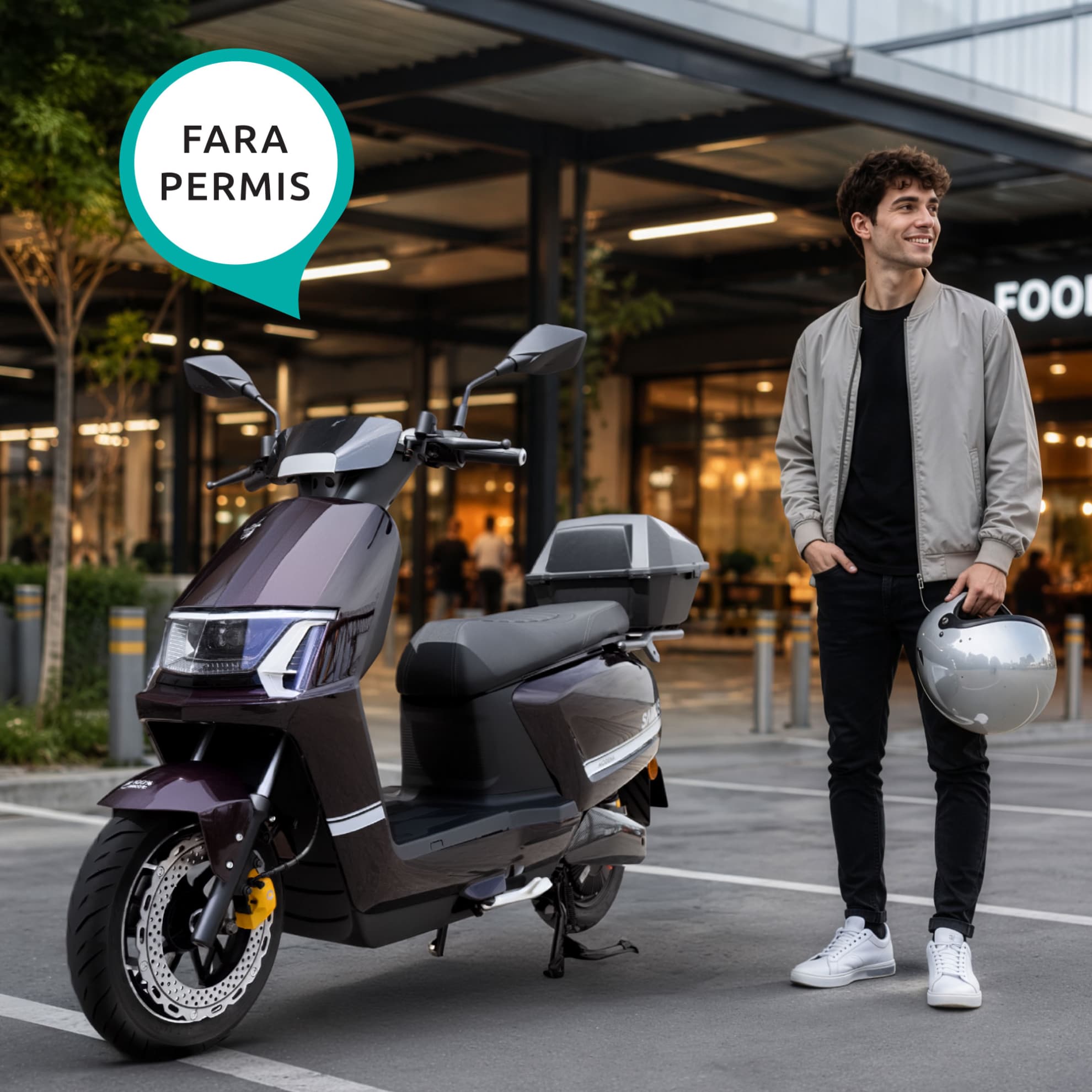 Scuter electric Samus Modena 25 Violet utilizare fără permis