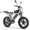 Bicicletă electrică APE RYDER MANDRILL Grey cu motor Brushless 250W, baterie Li-Ion 48V/15Ah, autonomie până la 60 km și frâne hidraulice Karasawa.
