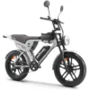 Bicicletă electrică APE RYDER GENON ULTRA Grey cu motor Brushless 250W, baterie Li-Ion 48V/15Ah, autonomie până la 60 km și transmisie Shimano cu 7 viteze.