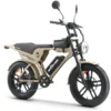 Bicicletă electrică APE RYDER GENON ULTRA Sand, motor 250W, baterie 48V 15Ah, autonomie până la 60 km, roți FAT 20 inch.
