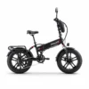 Bicicletă electrică SKY JET GTIII-PRO BLACK neagră, vedere laterală