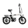 Bicicletă electrică SKY JET NITRO 16 WHITE cu motor de 250 W, baterie 36V/8Ah și autonomie de până la 40 km, vedere laterală.