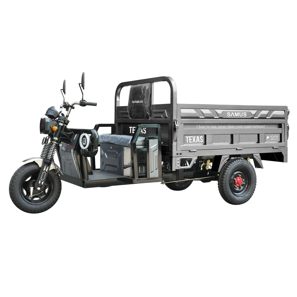 triciclu-electric-cargo-samus-texas-argintiu-1 triciclu electric,triciclu cargo,vehicul electric basculabil