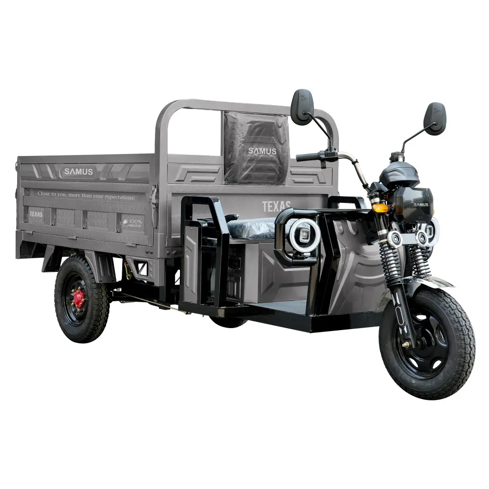 triciclu-electric-cargo-samus-texas-argintiu-3 triciclu electric,triciclu cargo,vehicul electric basculabil