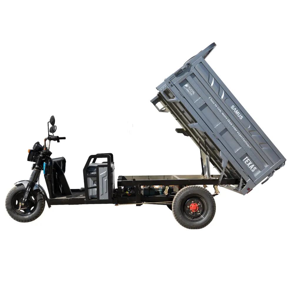 triciclu-electric-cargo-samus-texas-argintiu-6 triciclu electric,triciclu cargo,vehicul electric basculabil