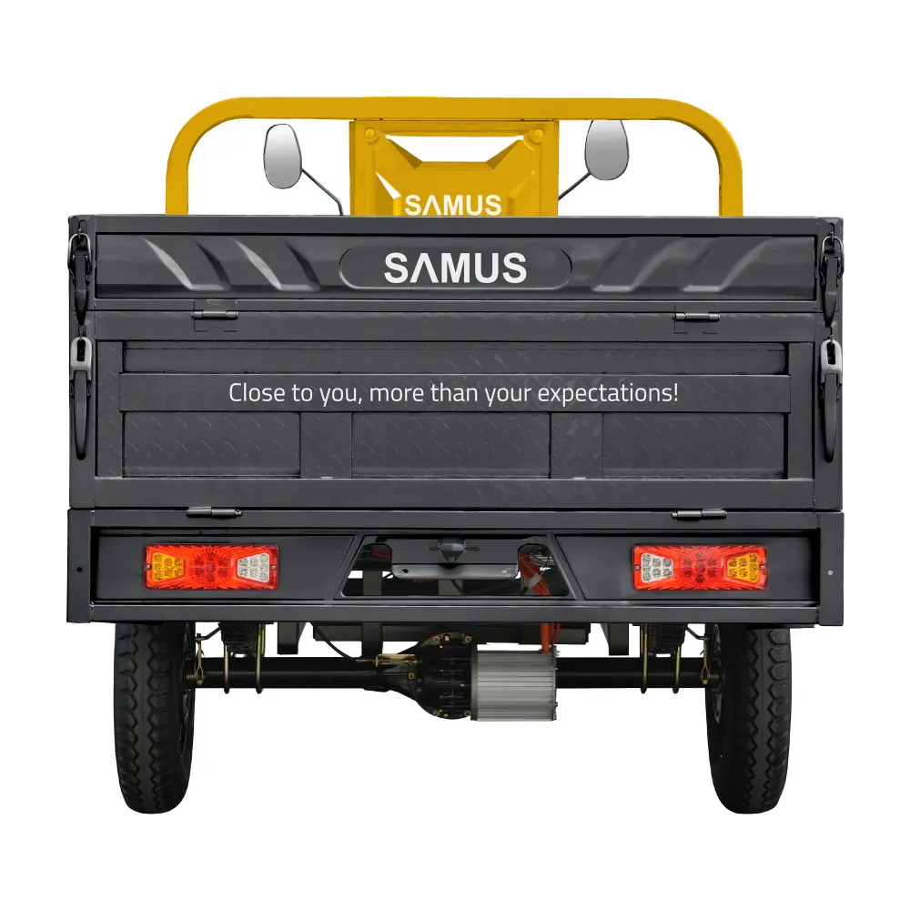 triciclu-electric-cargo-samus-texas-galben-argintiu-4 triciclu electric,triciclu cargo,vehicul electric basculabil