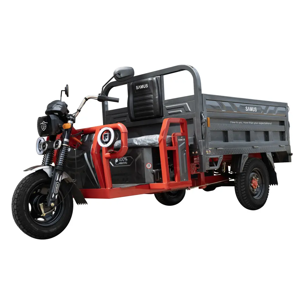 triciclu-electric-cargo-samus-texas-rosu-argintiu-inchis-1 triciclu electric,triciclu cargo,vehicul electric basculabil