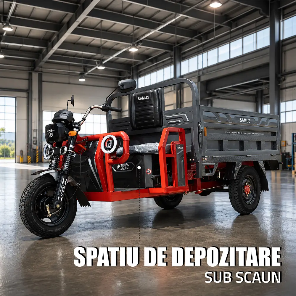 triciclu-electric-cargo-samus-texas-rosu-argintiu-inchis-10 triciclu electric,triciclu cargo,vehicul electric basculabil