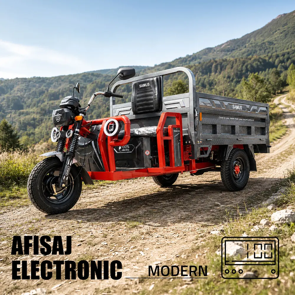 triciclu-electric-cargo-samus-texas-rosu-argintiu-inchis-9 triciclu electric,triciclu cargo,vehicul electric basculabil