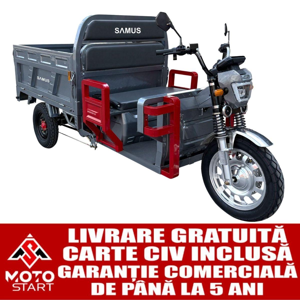 Triciclu electric tricicleta SAMUS CARGO HOUSTON-25-1.5-72V45Ah SILVER Triciclu electric tricicleta SAMUS CARGO HOUSTON-25-1.5-72V45Ah SILVER