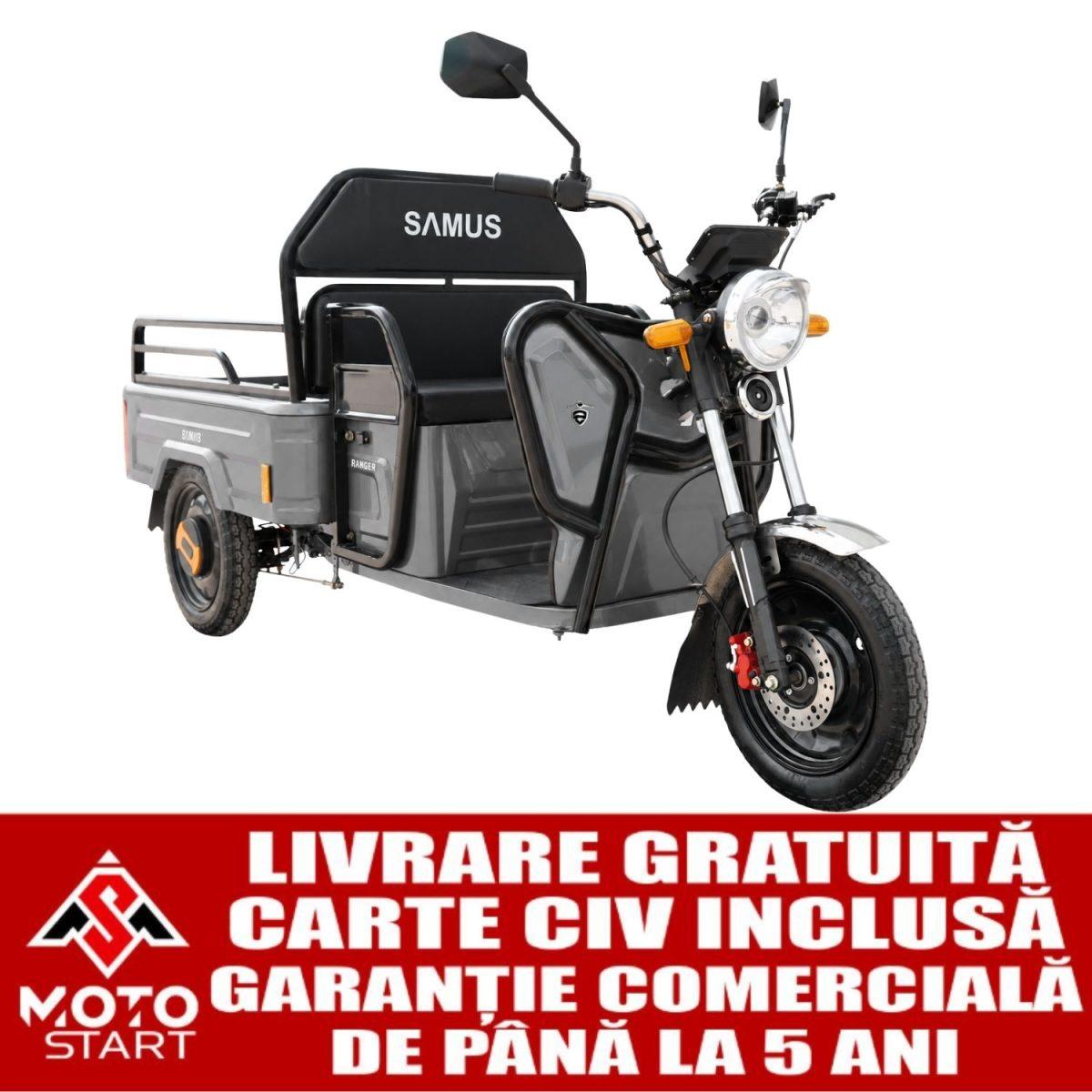 Triciclu electric, tricicleta SAMUS CARGO RANGER-25-1.1-72V32-SILVER Triciclu electric, tricicleta SAMUS CARGO RANGER-25-1.1-72V32-SILVER