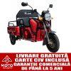 triciclu electric, tricicleta samus cargo ranger 25 1.1 72v32 red, 12 inch, motor 1000 w, acumulator 72v/32ah, viteza maxima 25 km/h, autonomie pana la 60 km, afisaj lcd, sarcina maxima 430 kg, 1 loc, rosu