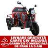 Triciclu electric, tricicleta SAMUS CARGO RANGER-25-1.1-72V32 RED DARK SILVER