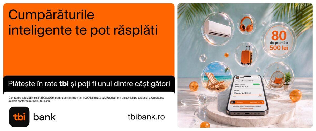 Campanie promotionala -Cumpara online in rate tbi si poti castiga 500 lei inapoi