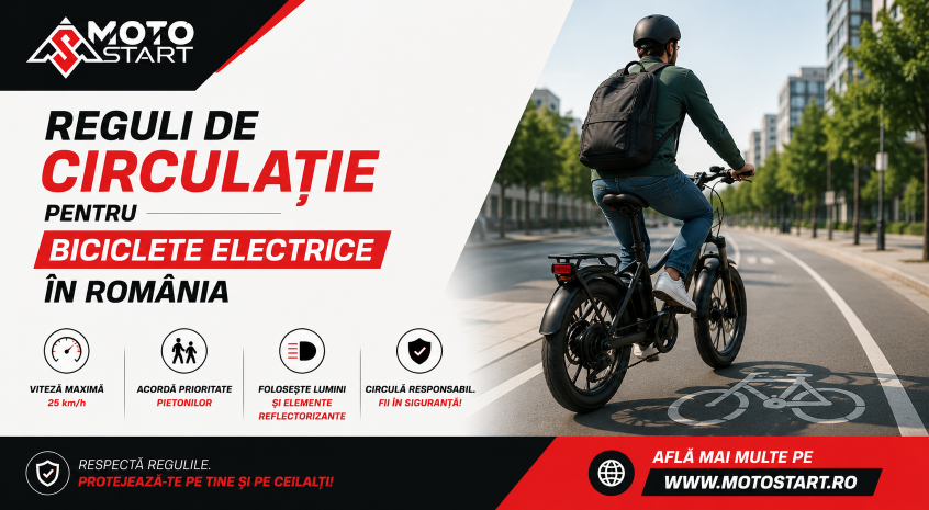 Reguli de circulație pentru biciclete electrice în România