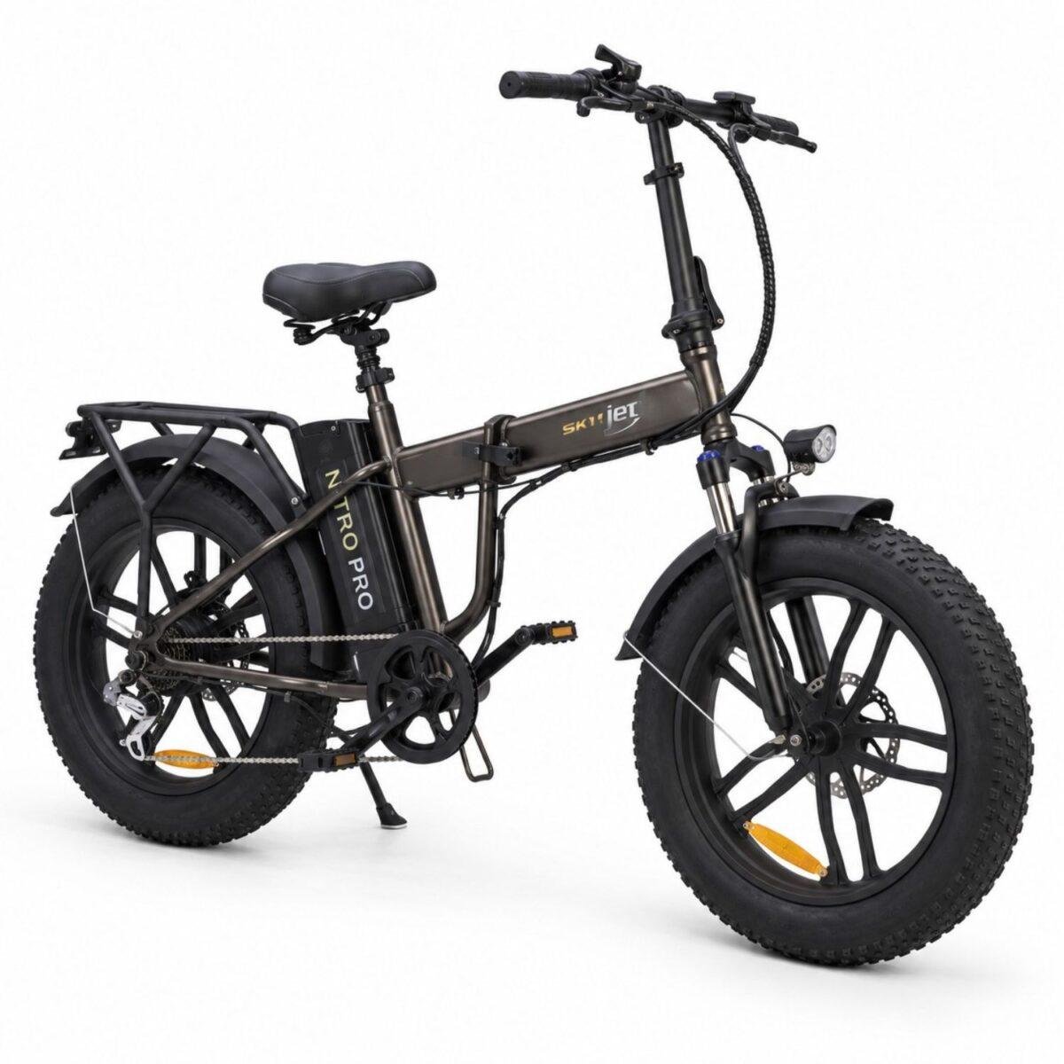 Bicicleta electrica SKY JET NITRO PRO BROWN, motor 250W, baterie 36V/10AH, viteza 25Km/h, autonomie 50 km, adulti, roti 20", display LCD, maro Bicicleta electrica SKY JET NITRO PRO BROWN, motor 250W, baterie 36V/10AH, viteza 25Km/h, autonomie 50 km, adulti, roti 20", display LCD, maro