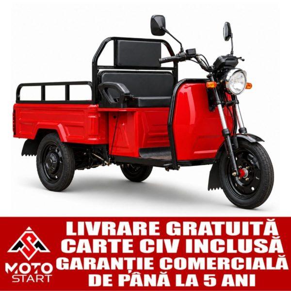 Triciclu electric, tricicleta KEEWAY CARGO TRIO X RED