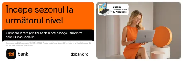 ”Cumpara online in rate tbi si poti castiga un MacBook Neo”