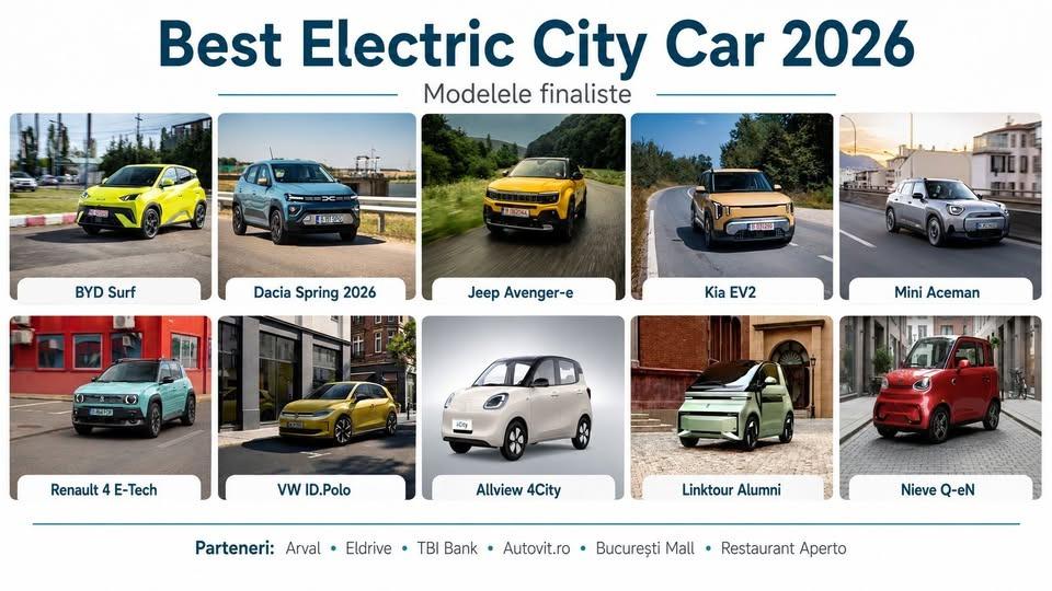 NIEVE Q-EN, finalistă la Best Electric City Car 2026. MOTO START intră în etapa finală a competiției