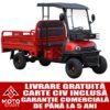 Cvadriciclu electric, camioneta SKY JET VIP CARGO RED, motor 3000 W, acumulator litiu-ion 72V/72Ah, viteza maxima 25 km/h, autonomie până la 90 Km, sarcina maxima 585 kg, 2 locuri, roșu