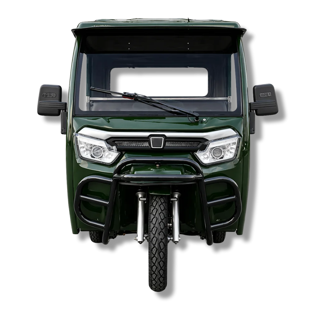 Triciclu electric, tricicleta cu cabină 3PLUSMOTO XF2200DZH, 3+KH06 GREEN Triciclu electric, tricicleta cu cabină 3PLUSMOTO XF2200DZH, 3+KH06 GREEN