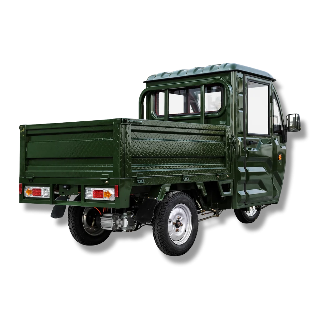 Triciclu electric, tricicleta cu cabină 3PLUSMOTO XF2200DZH, 3+KH06 GREEN Triciclu electric, tricicleta cu cabină 3PLUSMOTO XF2200DZH, 3+KH06 GREEN