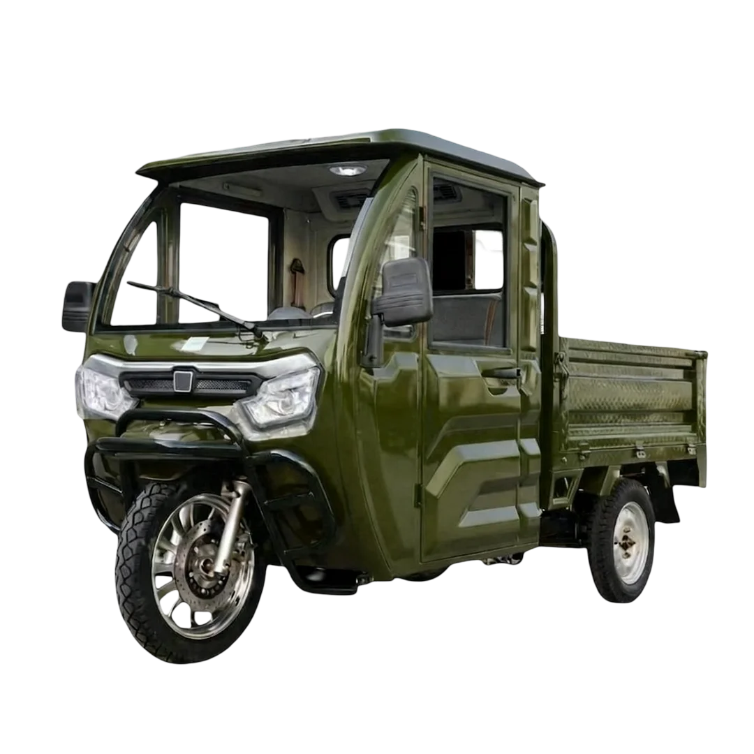 Triciclu electric, tricicleta cu cabină 3PLUSMOTO XF2200DZH, 3+KH06 GREEN Triciclu electric, tricicleta cu cabină 3PLUSMOTO XF2200DZH, 3+KH06 GREEN