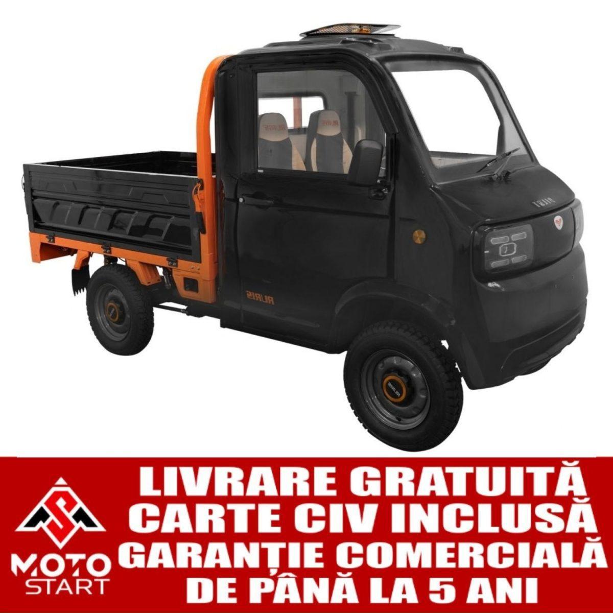 Camioneta, (cvadriciclu electric L6e), fara permis, RURIS PILOT5000S BLACK Camioneta, (cvadriciclu electric L6e), fara permis, RURIS PILOT5000S BLACK