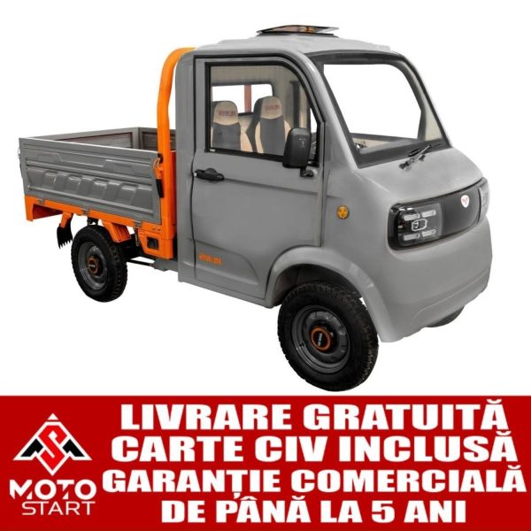 Camioneta, (cvadriciclu electric L6e), fara permis, RURIS PILOT5000S GRAY