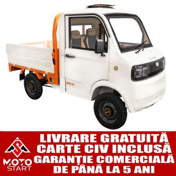 Camioneta, (cvadriciclu electric L6e), fara permis, RURIS PILOT5000S WHITE