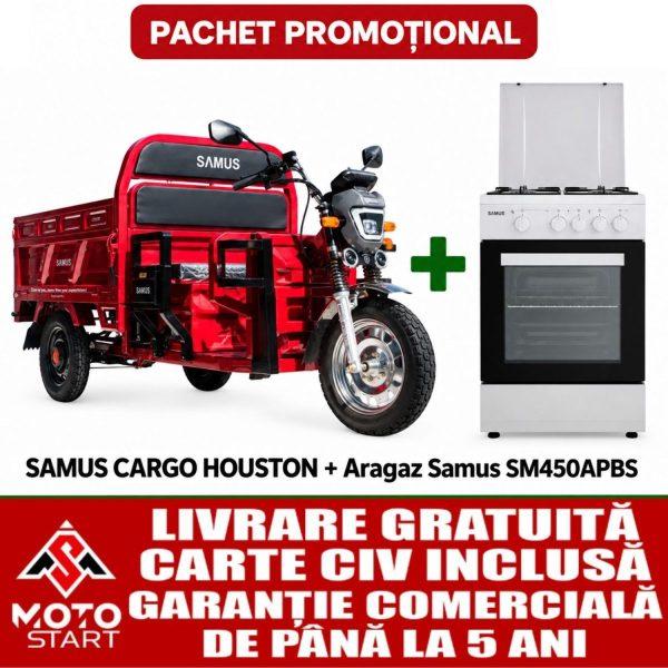 Pachet Triciclu Electric Houston + Aragaz Samus SM450APBS